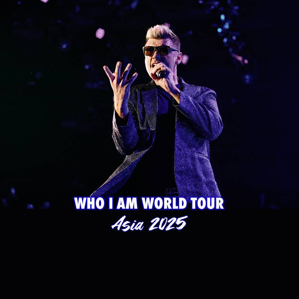 Nick Carter Who I Am Tour VIP Packages (3/23/25 @ Colombo, Sri Lanka)